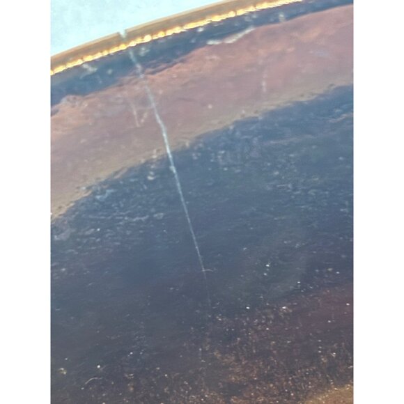 Vintage Copper Lusterware Reindeer Christmas Bowl Made In England - Picture 15 of 15